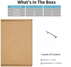 500 Pack 3.75 inch(C-C) Bamboo Shape Cabinet Handles (3.75